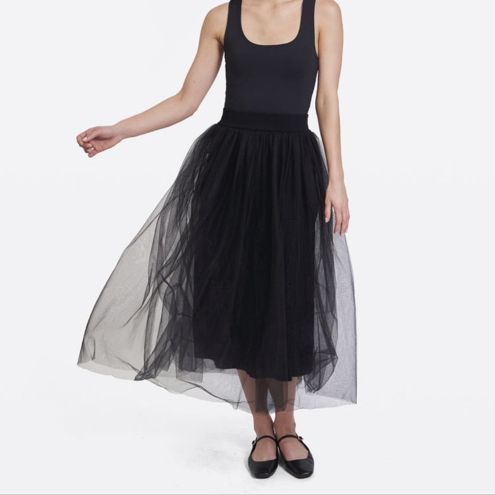 Autumn Cashmere Black A-Line Tulle Skirt